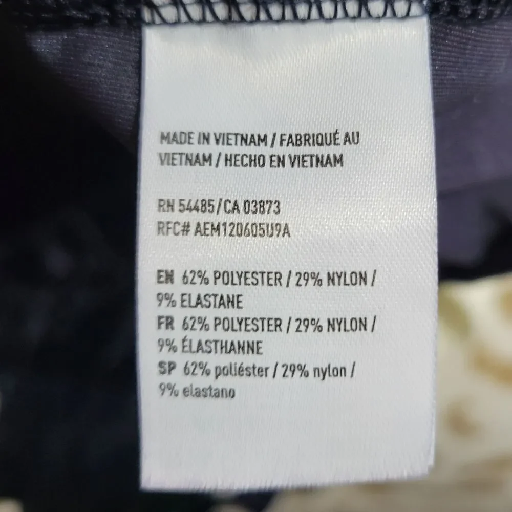 American Eagle Navy Blue Crushed Velvet Cold Shoulder Choker Wide Sleeve Top S - Picture 8 of 12